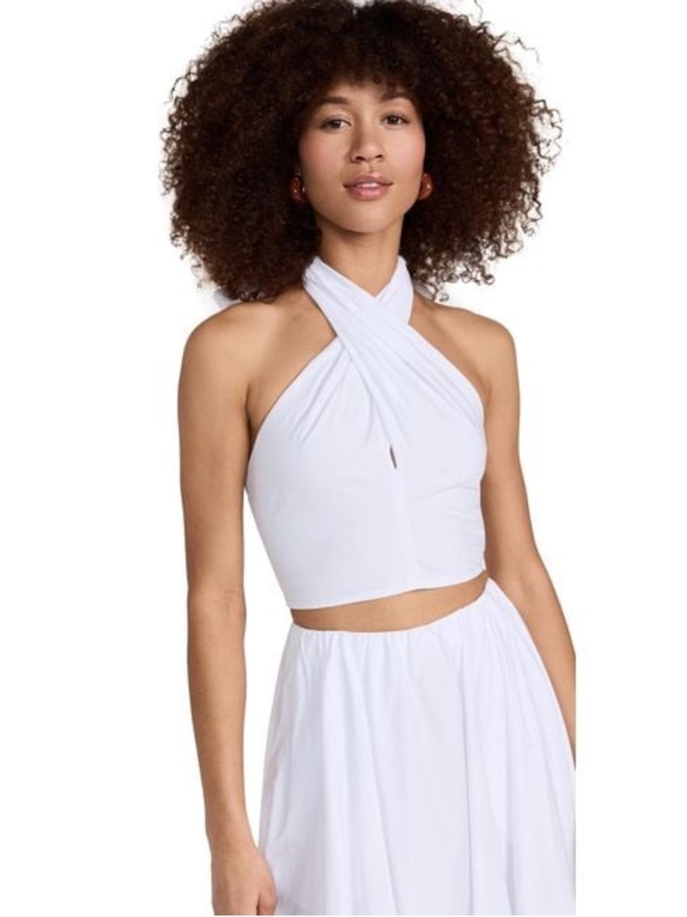 STAUD white Kai top